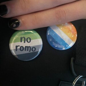 No Romo Aro Pride Button Pin - Etsy