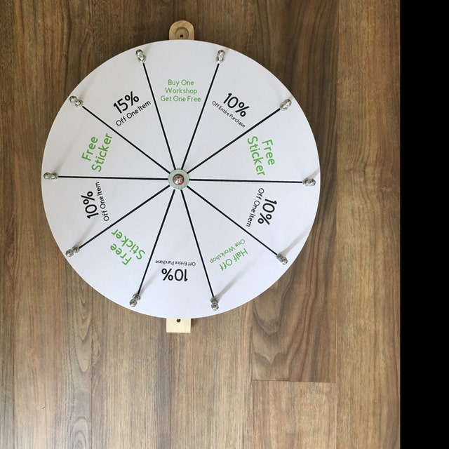 Wooden Spinner Prize Wheel, 24 Slot Prize Spinner,wheel Of Forture,  Spinning Wheel With Stand For Fa