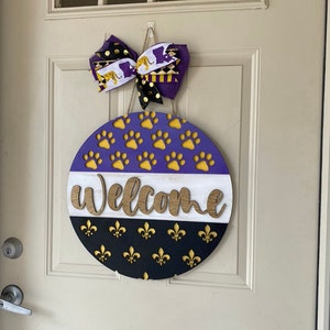 Mardi Gras Trolley Door Hanger
