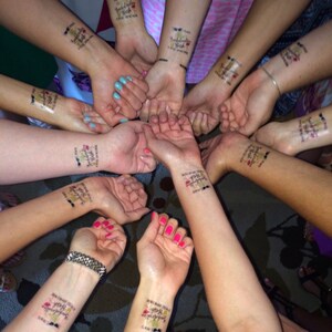 Custom Bachelorette Party Tatouages Temporaires Flamingo Etsy France