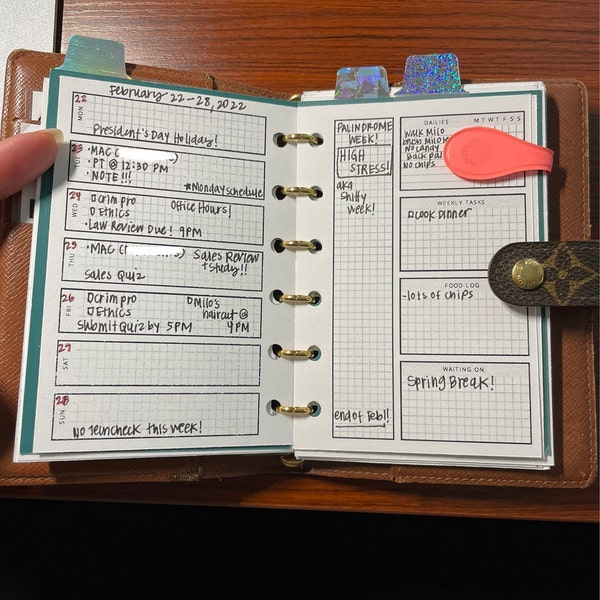 Pocket - PP010 | Hobonichi Weeks Inspired Weekly Planner Printable ...