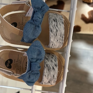 outwoods cow print sandals