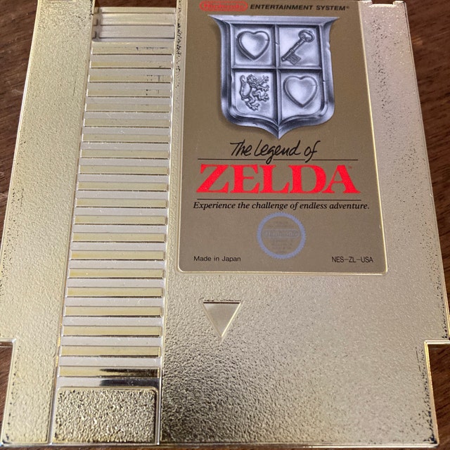 Legend of Zelda Gold Authentic Nintendo NES Game Etsy UK