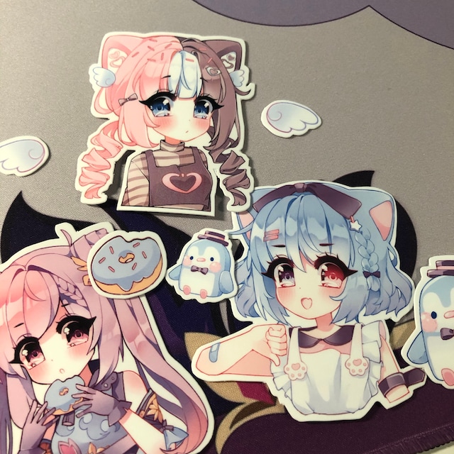 Cute Keqing Waterproof Vinyl Sticker Pack Kawaii Anime Girl -  Norway