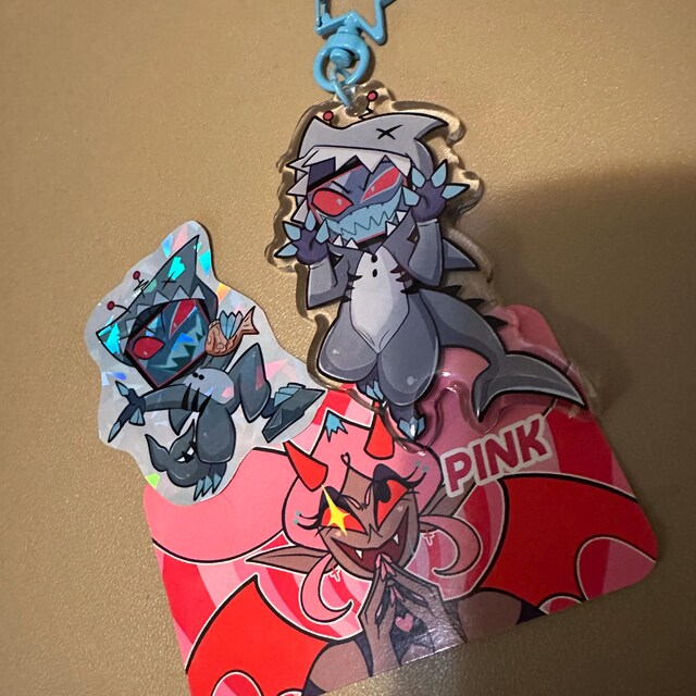 Hazbin Hotel Halloween Keychains Vox Alastor Lucifer (kigurumi