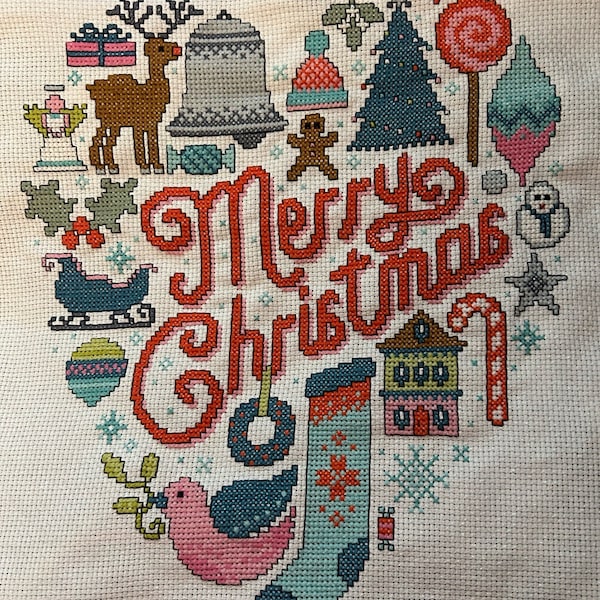 Christmas Heart - Cross Stitch Pattern (digital Format - PDF) - Etsy