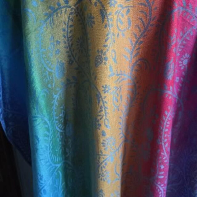 Pink Paisley Pashmina Scarf | Festival Rave Shawl Bohemian