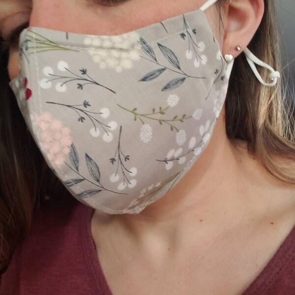 Pro Choice  Reusable 3 Layer Face Mask With Adjustable Ear Loops 100% Cotton X20 - RFM-BK main image 0