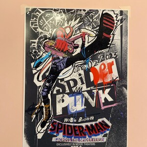 Spider-man Across the Spider-verse Spider-punk Movie Film Poster