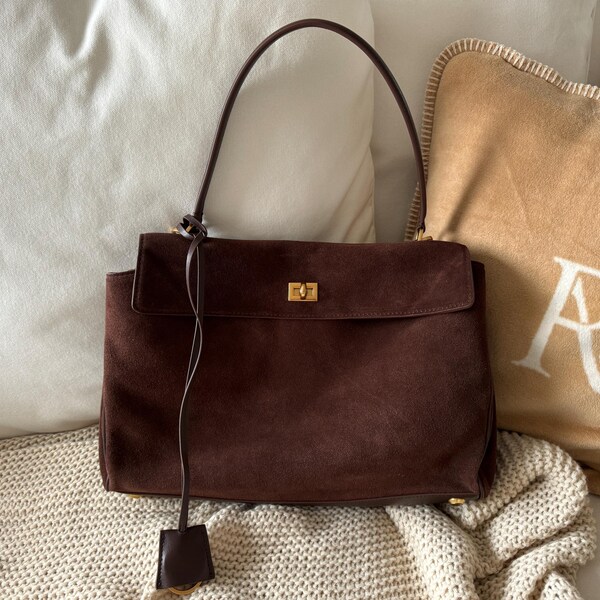 Small Suede Logo Tote Bag main image 0