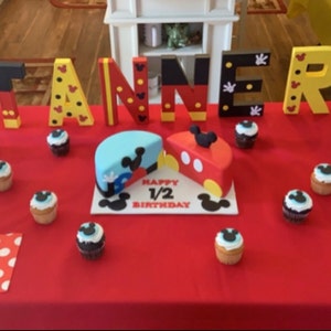 mickey mouse custom name letters price is per letter etsy