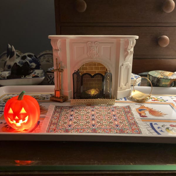 Halloween Tiered Tray Light up Mini Jack O Lantern Decor, Fairy Garden ...
