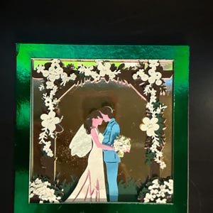 Wedding Couple Arch Shadow Box SVG: 3D Papercut File for Cricut - Etsy