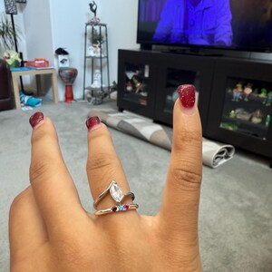 Sterling Silver Marquise CZ Ring, 11mm Halo Solitaire - Etsy