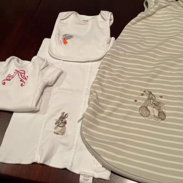 Bunny Embroidery Design Peter Rabbit Embroidery Monogram Font Machine ...