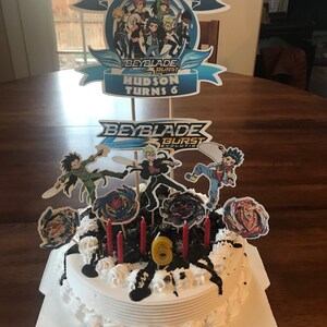 Beyblade Cupcake Topper Digital Template | Etsy