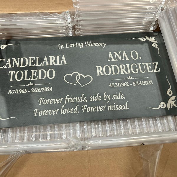 Memorial Stone for Mom Dad, Personalized in Loving Memory Memorial ...