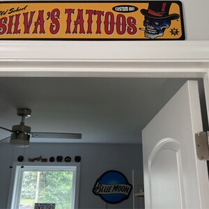 Old School Tat Shop Sign, Old School Tattoo, Tattoo Lovers, Custom Tat ...