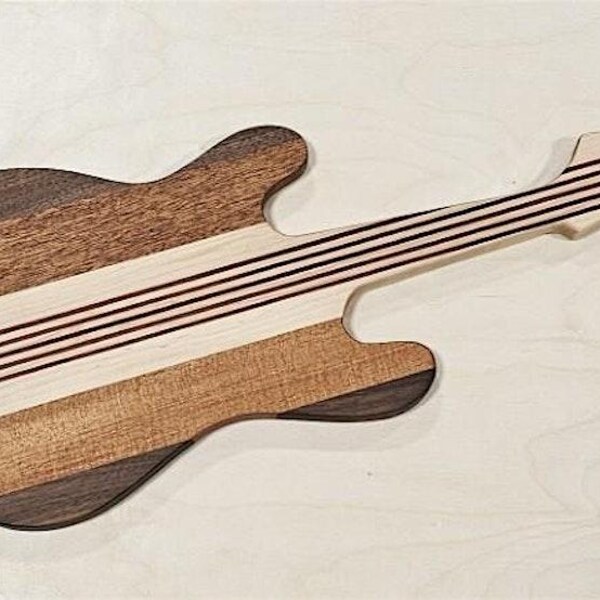 Guitar Serving Board Router Template (clear Acrylic) - Etsy