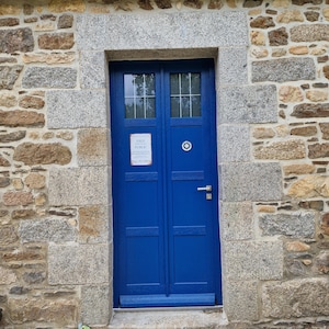 Police Box Windows 3d Printed Blue and White 7.25x9.5 - Etsy