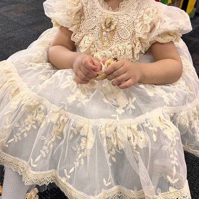 Lavender Fairytale Princess Dress for Girls with Floral Braid