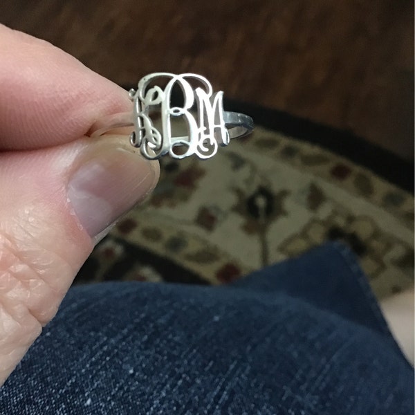 Personalized Ring,monogram Ring,initials Ring,custom Letter Ring ...