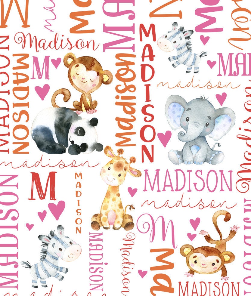 Personalized Horse Baby Blanket - Horse Sherpa Throw Blanket -  Personalized Baby Girl Blanket - Floral Horse Personalized Baby Blanket