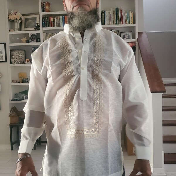 Gold Embroidery Barong Tagalog- Arthur - JY02 - Etsy