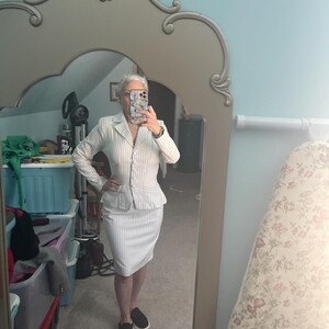 Marion Suit Jacket Swing Skirt 1950s Custom Made to Your