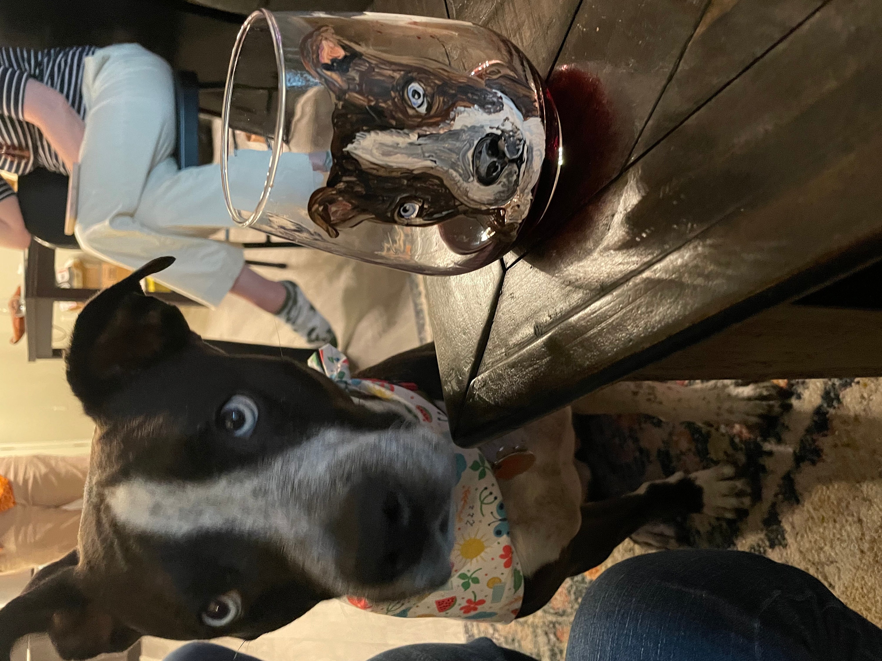 Custom Hand Painted Pet Glass