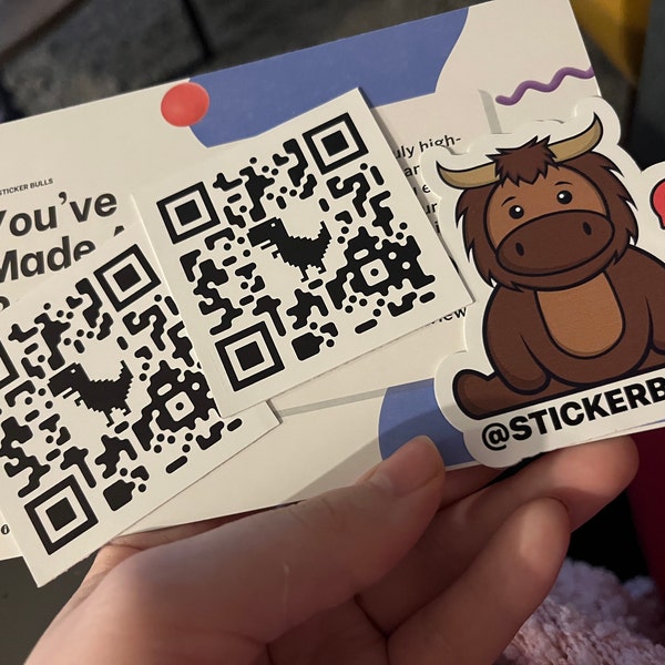 Rick Roll Sticker, QR Code Sticker, Meme Sticker, Joke Waterproof Vinyl ...