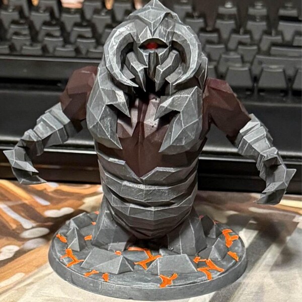 Tzkal-zuk From Old School Runescape, Zuk OSRS Figurine, Inferno Boss ...