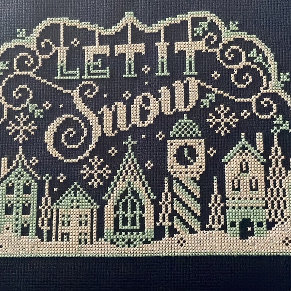 Let It Snow - Cross Stitch Pattern (digital Format - PDF) - Etsy