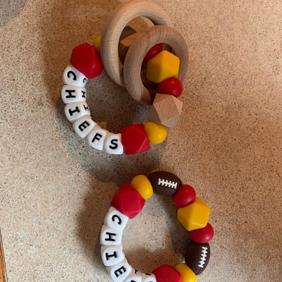 Kansas City Chiefs Toy Collection, Chiefs Baby Gift Pacifier Clip, Baby ...