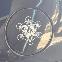 Metatron's Cube Sacred Geometry Symbol Vinyl CAR DECAL New Age Occult ...