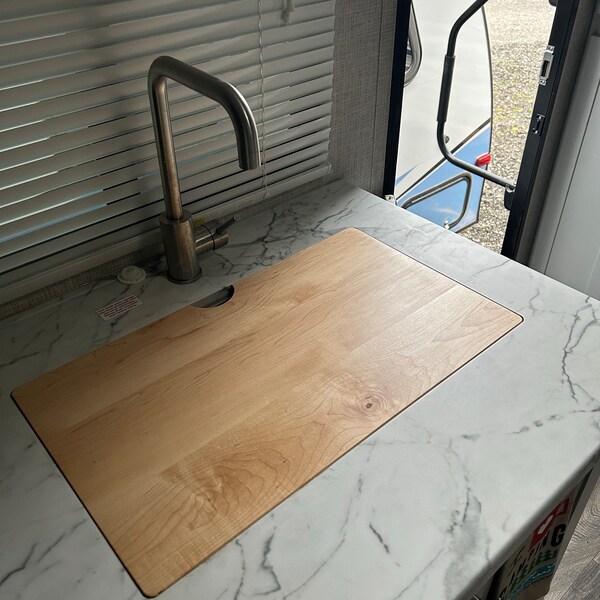 Custom Fit RV Camper Sink Cover Cutting Board - Etsy