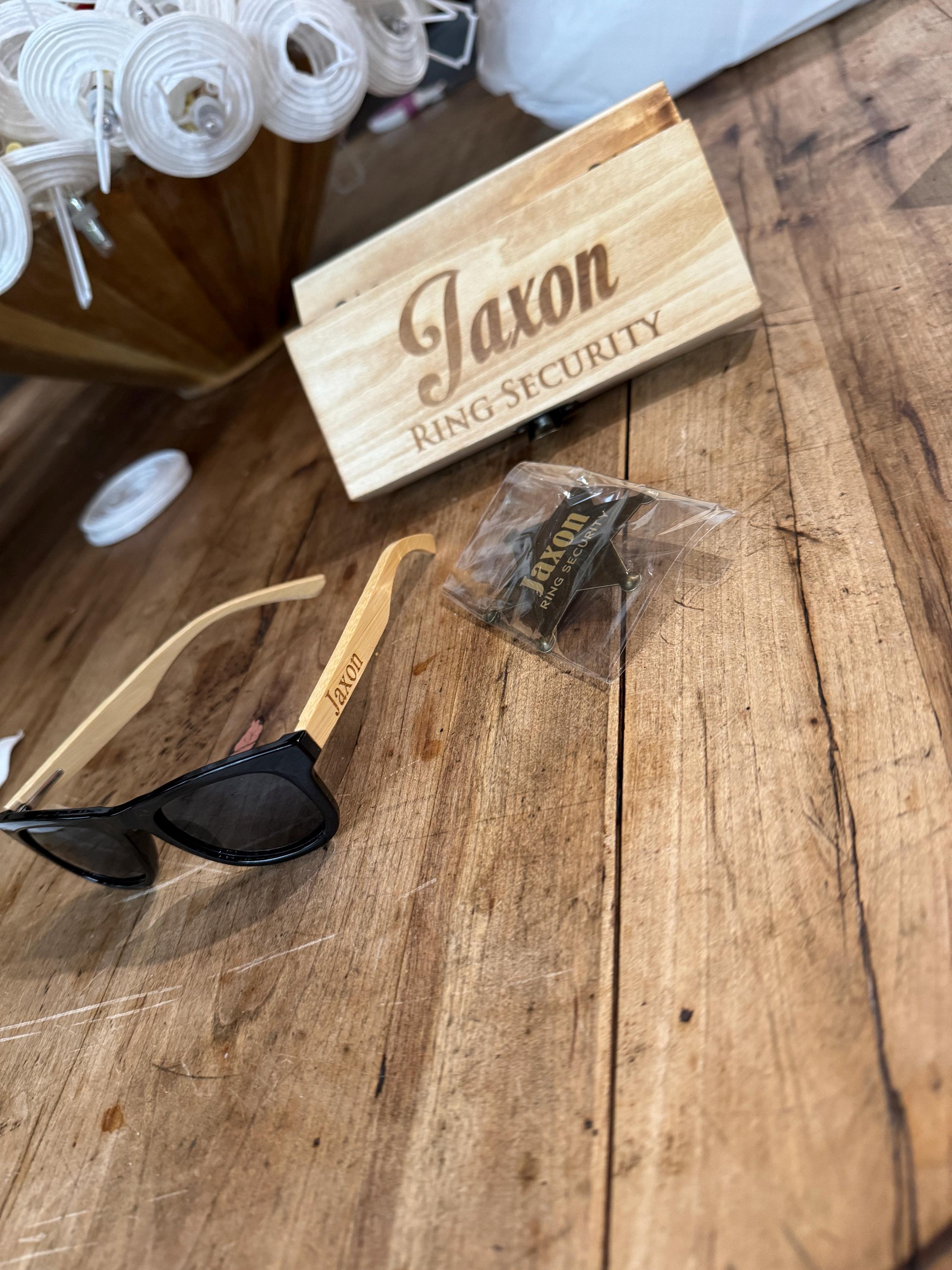 Personalized Ring Bearer Sunglasses with Badge, Kids Flower Girl Sunglasses, Junior Groomsman Gift, Page Boy Sunglasses, Ring Bearer Gift