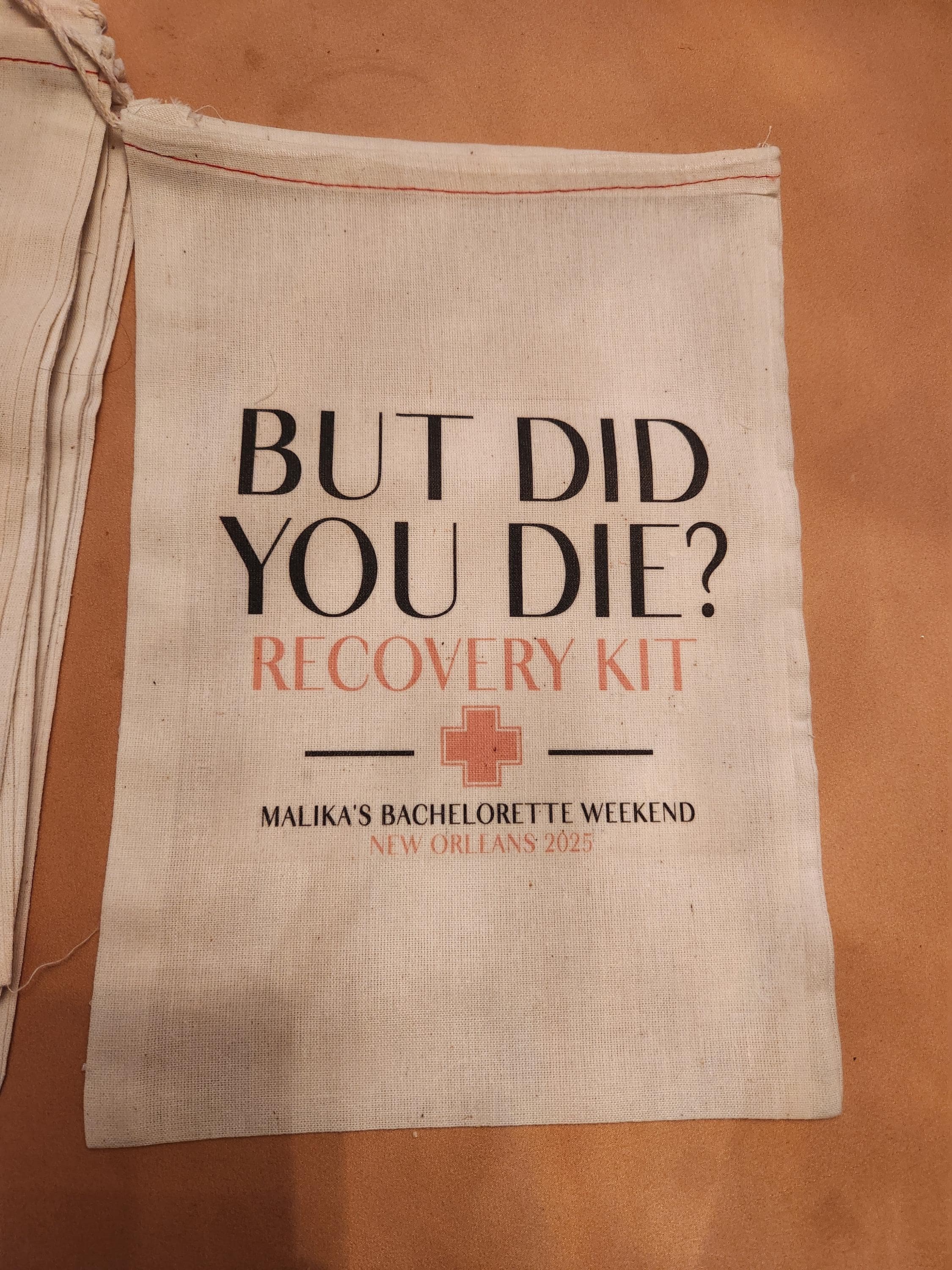 But Did You Die Recovery Kits - Individuelle Hangover Kit Taschen - Junggesellinnenabschieds-Party-Geschenktaschen - Lustige Junggesellinnenabschieds-Katertaschen