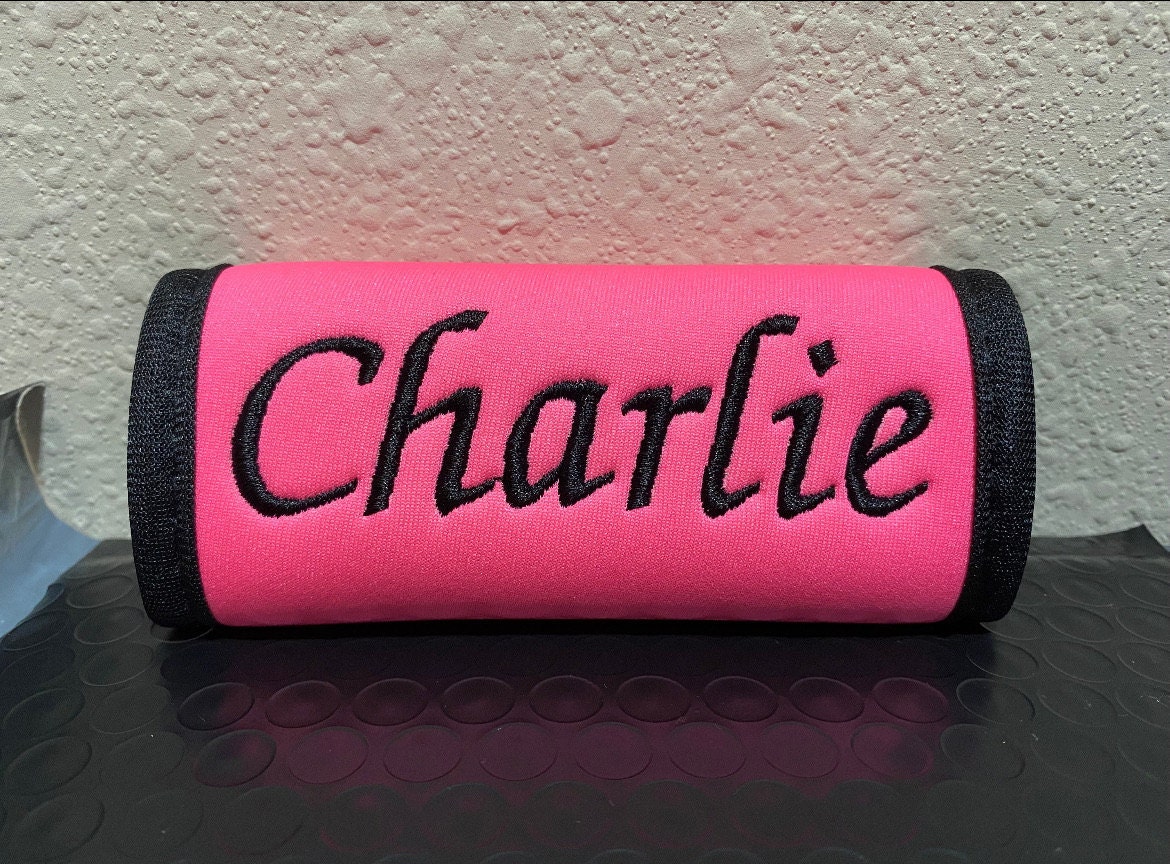 Custom Embroidered Handle Wrap, Luggage Handle Cover, Vehicle Grab Handles, Bogg Bag Handles, Backpack Handles, Luggage Accessories