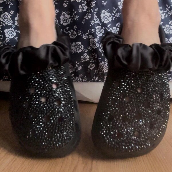 Crystal Embellished Crocs - Etsy