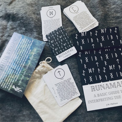 Runecaller Norse Rune Wand Volva Staff Distaff Asatru Altar Divination ...