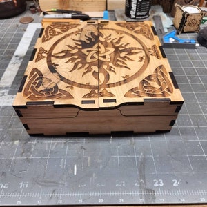 Magical Box 3mm, 1/8 Inch, 4mm, With Ornament. Laser Cut Magical Box 3mm, 1/8 Inch, 4mm, With Ornament. Laser Cut