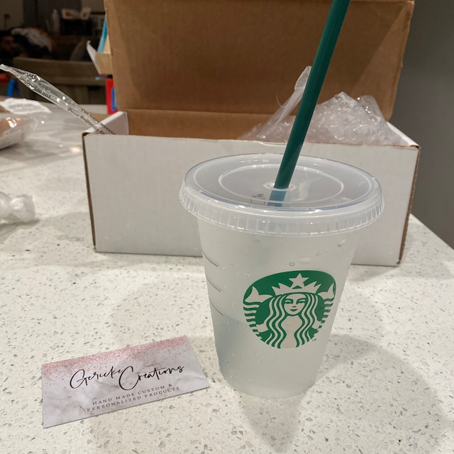 Set of 5 Mini Starbucks Kids Cups with Green Straws - 16oz Mini Cups –  Candy Wrapper Store