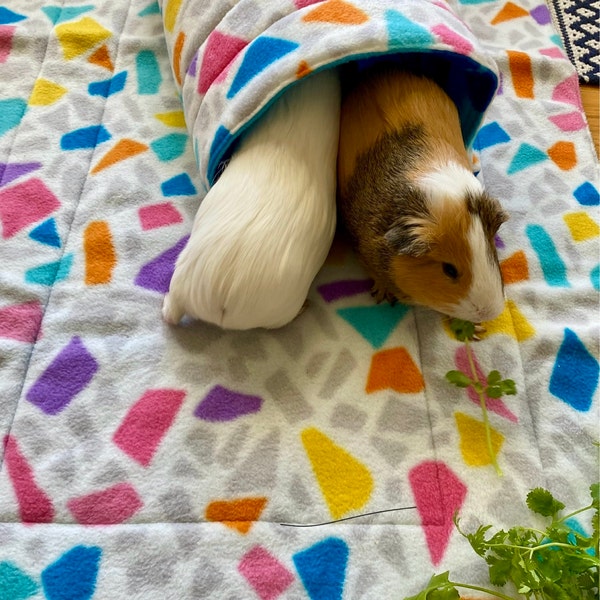 Image showcasing Custom Squish Foam Cube House, Guinea Pig House, Guinea Pig Bed, Small ...