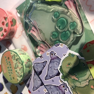 Frog Stack Bookmark Frog Art Cute Bookmark Laminated - Etsy