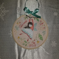 Flying Fairy - Embroidery Kit, Hand Embroidery, Fairy Nursery ...