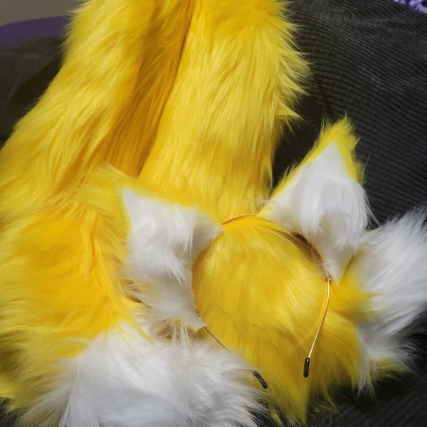 Tails the Fox Cosplay Ears and Tails - Etsy