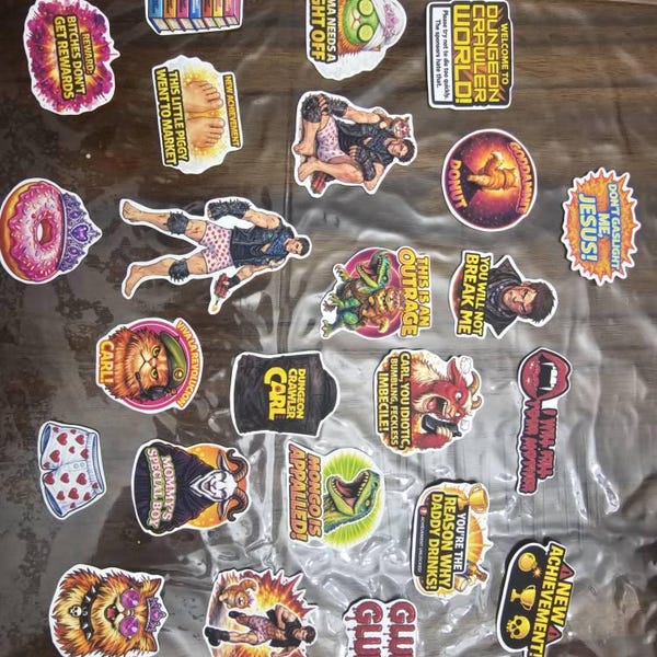 Dungeon Crawler Carl Sticker Pack (20 Stickers) - Etsy