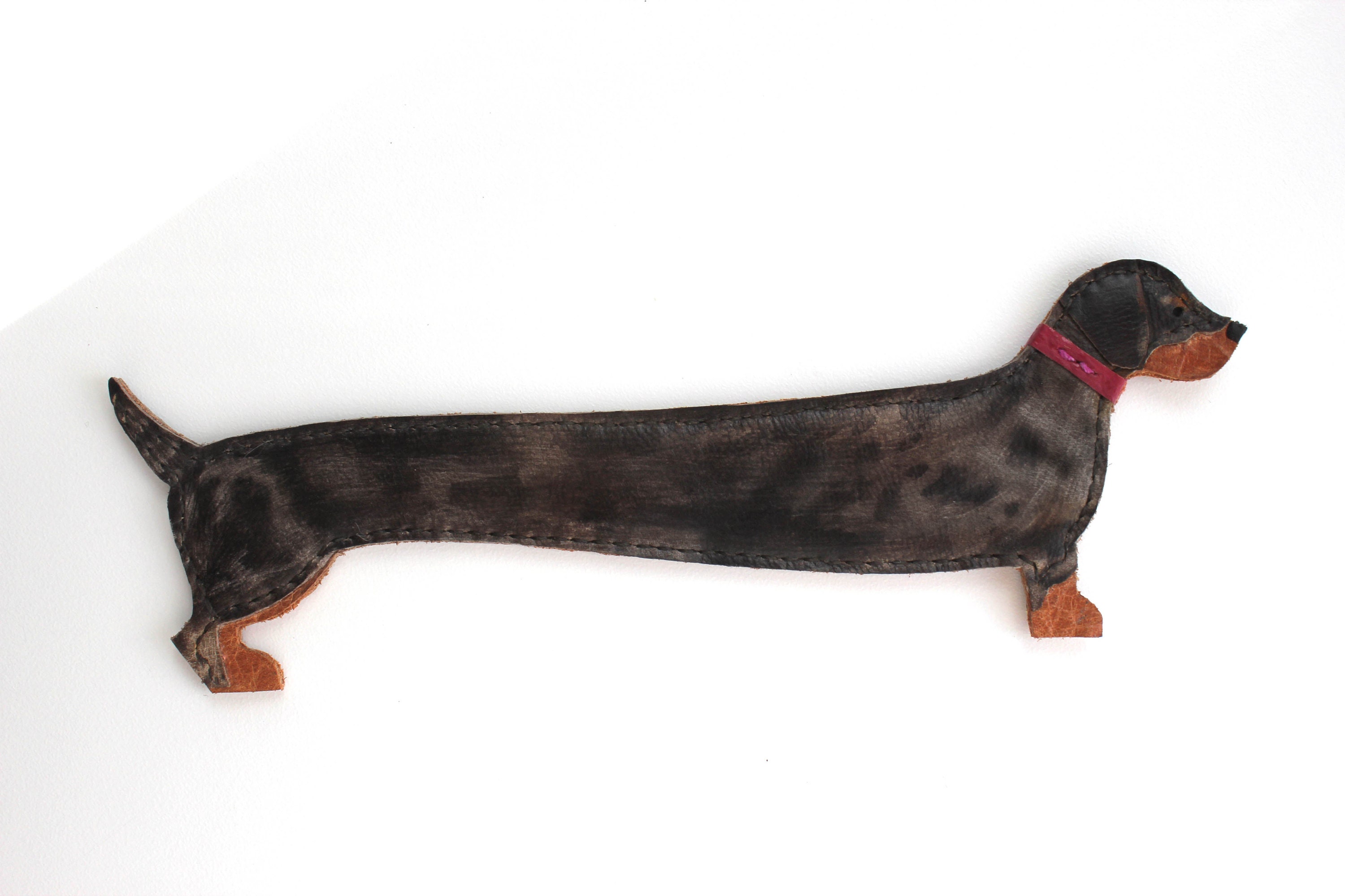 Sausage Dog Bookmark, Custom Leather Bookmark, Miniature Dachshund Gift, Christmas gift,Dog Bookmark, Dapple Dachshund Bookmark, Doxie