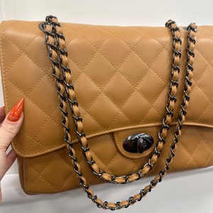 🥨 (SOLD) VINTAGE CHANEL CAMEL 17CM CLASSIC MINI SQUARE FLAP BAG CF  LAMBSKIN 24K GHW GOLD HARDWARE CARAMEL DARK BEIGE 17 CM, Luxury, Bags &  Wallets on Carousell